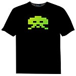 Camiseta Luminosa Space Invaders