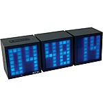 Reloj Digital LED de Cubos Movibles