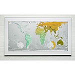 Mapamundi Verde y Amarillo de "FutureMaps"