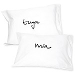 Pack de 2 Fundas de Almohada "mía" y "tuya"