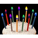Velas con Llama de Colores