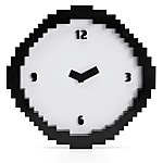 Reloj de Pared Pixelado "Pixel Time"