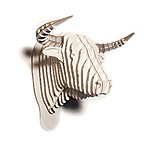 Cabeza de Toro de Cartón Mediana "Toro Jr."
