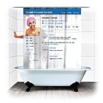 Cortina de Baño de Facebook