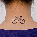 Calcomanía "Pixel Bike"