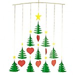 Móvil Árboles de Navidad