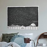 Mapa de Estrellas que Brilla en la Oscuridad