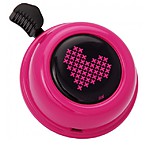 Timbre para Bicicleta "Corazón Bordado" Rosa