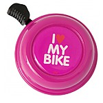 Timbre para Bicicleta "I Love my Bike" Rosa