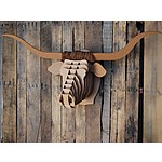 Cabeza de Longhorn de Cartón Mediana "Tex Jr."