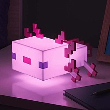 Lámpara de Minecraft en forma de ajolote