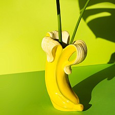 Jarrón original en forma de banana
