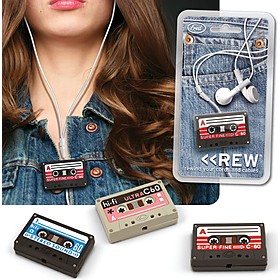 Enrolla Auriculares Cassette "Rew"