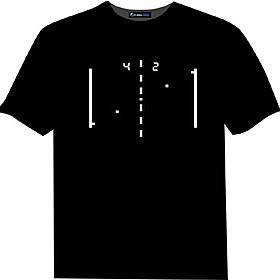 Camiseta Luminosa Retro Pong