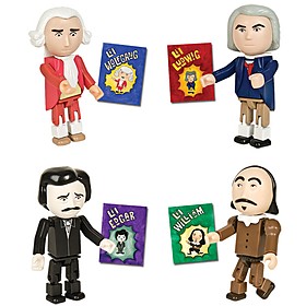 Figuritas de Genios de la Literatura y la Música
