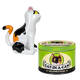Gato Hinchable Cat in a can