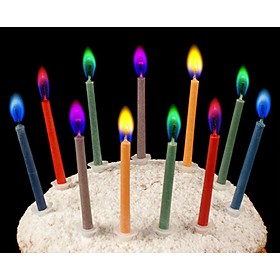 Velas Con Llama De Colores