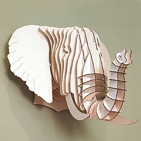 Cabeza De Elefante De Cart�n Grande, ?eyan?