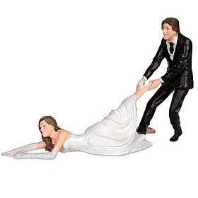 Adorno de Tarta Nupcial para Novias Reacias