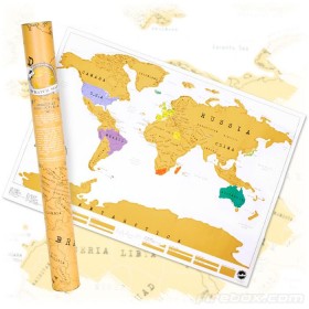 Mapa de Rascar Scratch Map