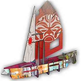 Barco de Cartón Totem Sailboat