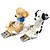 Perro USB que Hace Abdominales