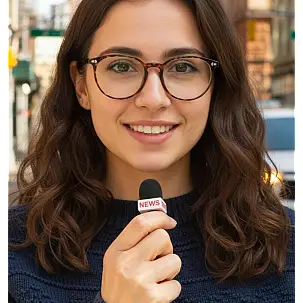 Micrófono para móvil estilo reportero