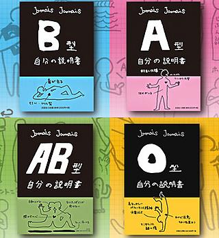 La serie de libros, "Ketuekigata Jibun no setumeisyo"