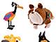 Los animales de la peli, de peluche