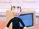 Steve Jobs con su clásico jersey negro de cuello vuelto