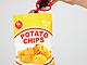 Tiene el mismo tamaño que una bolsa pequeña de patatas
