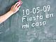 Envía una invitación con forma de pizarra