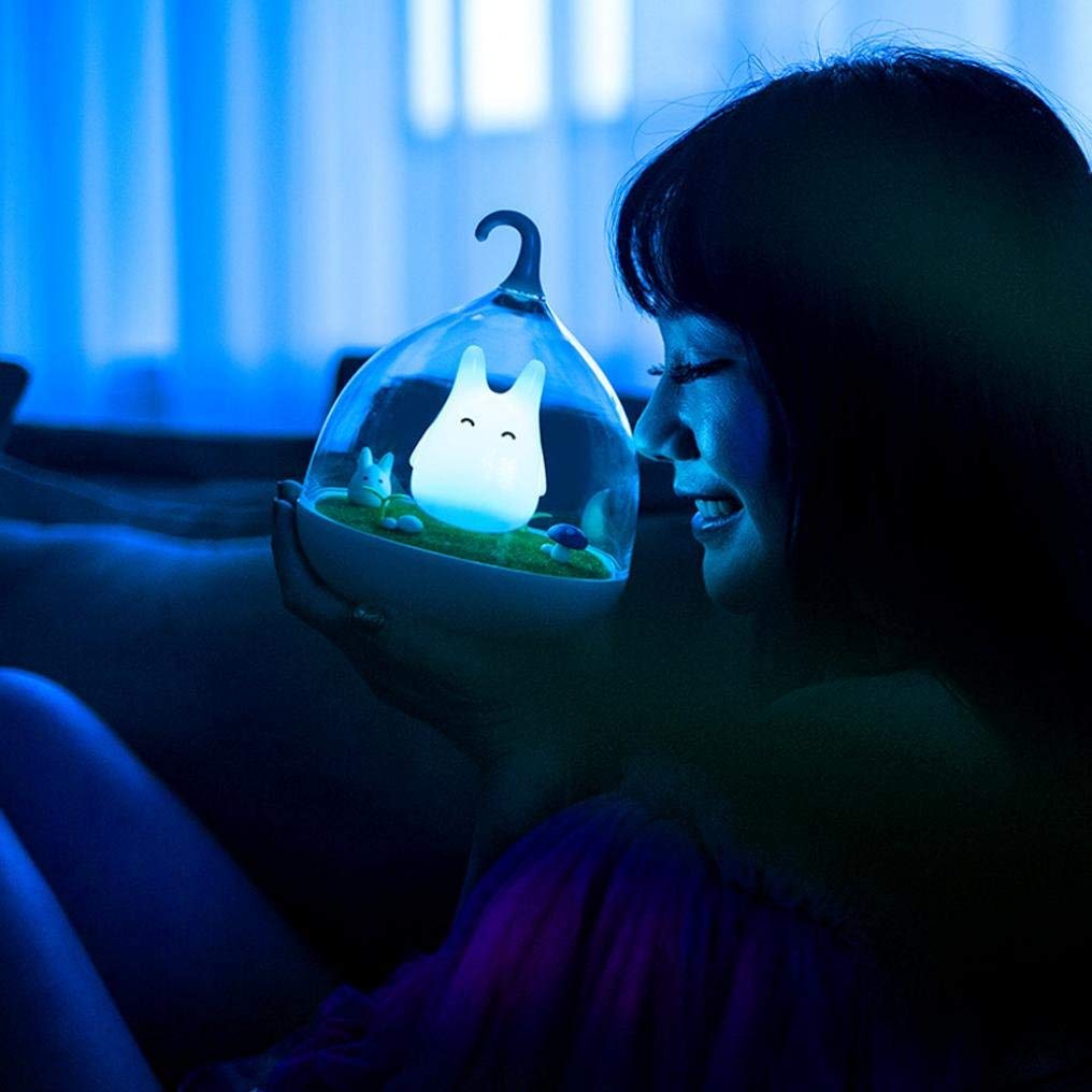 Luz de noche LED con Totoro luminoso de colores