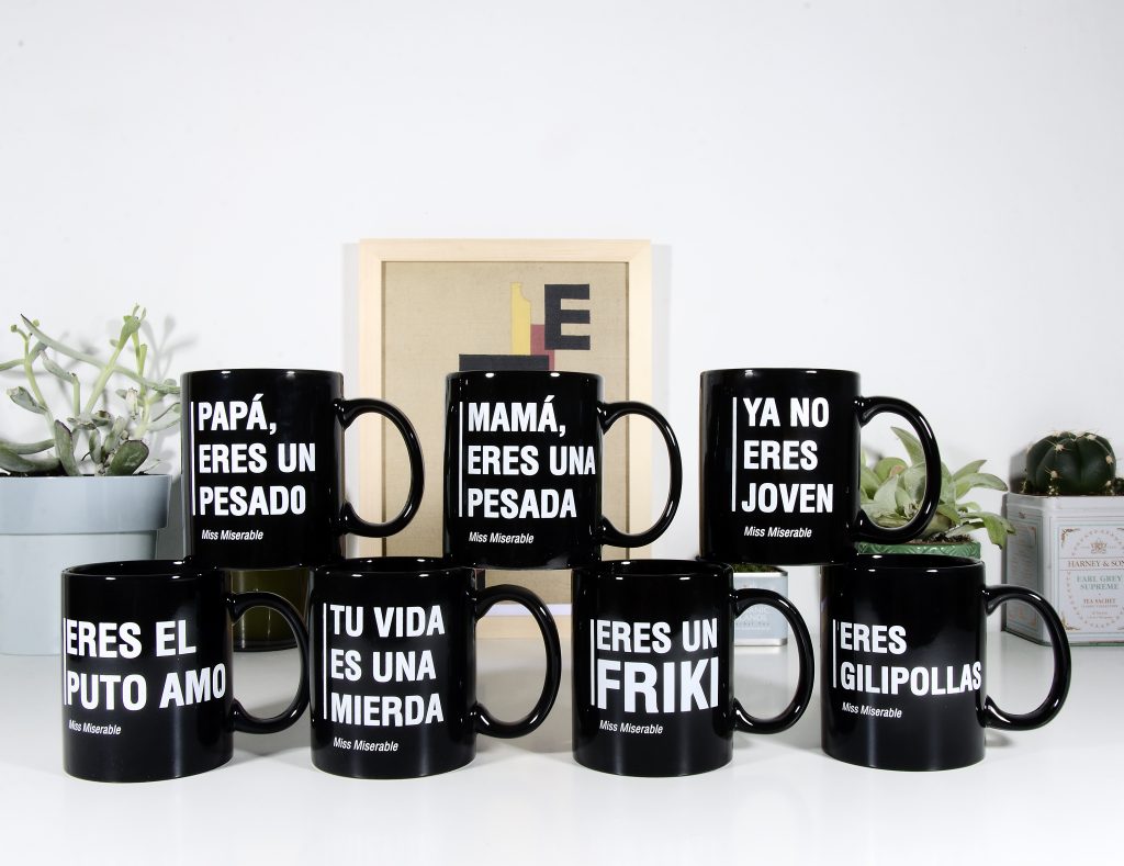 Colección de tazas de Miss Miserable