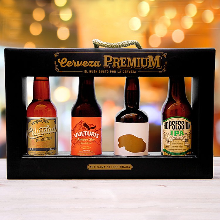 Gift box with Spanish craft beers