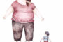 Ilustración de un padre y una hija jugando con una aro