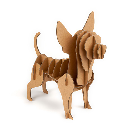 Chihuahua cardboard dog