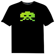 Camiseta Luminosa Space Invaders