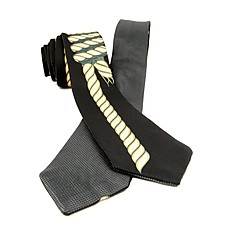 Corbata Reversible Negra/Soga