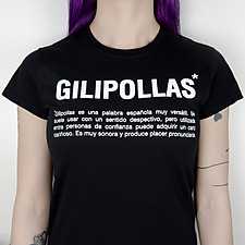Camiseta con mensaje Gilipo**as