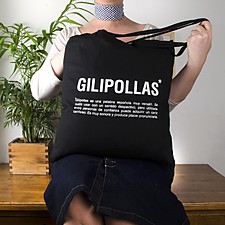 Tote bag con mensaje Gilipo**as