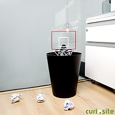 Canasta de baloncesto con sonido para la papelera