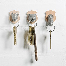Colgador de llaves con forma de animales salvajes