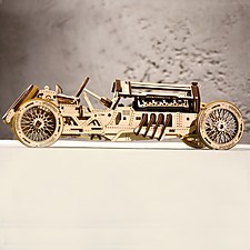 Kit para construir un coche mecánico retro de madera