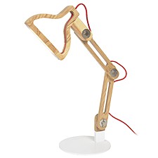 Lámpara de escritorio en forma de silueta de flexo