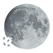 Puzzle circular de la Luna