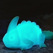 Camaleón luminoso que cambia de color según la superficie