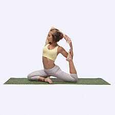 Esterilla para yoga con estampado de césped