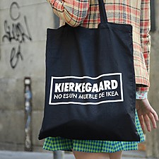 Tote bag existencialista Kierkegaard no es un mueble de Ikea
