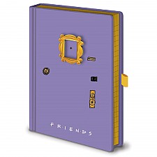 Cuaderno con forma de puerta lila de Friends